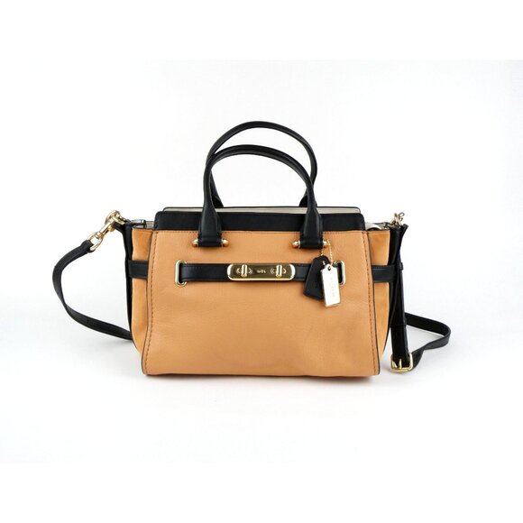 Coach Swagger 27 Apricot Multi Colorblock Shoulder Bag 26949 - Picture 1 of 12
